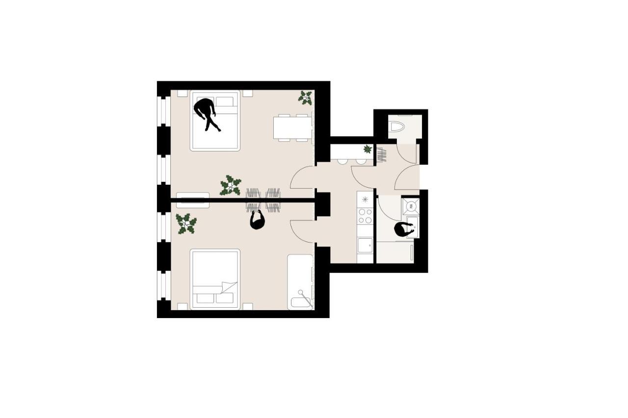 Modern 2Br Apartments - Full Kitchen - Schoenbrunn Area - 15 Mins To City Center Wien Ngoại thất bức ảnh